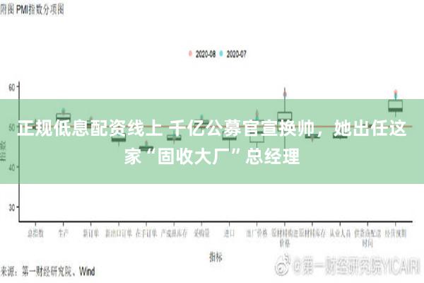 正规低息配资线上 千亿公募官宣换帅，她出任这家“固收大厂”总经理