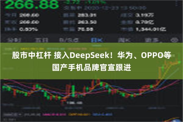 股市中杠杆 接入DeepSeek！华为、OPPO等国产手机品牌官宣跟进