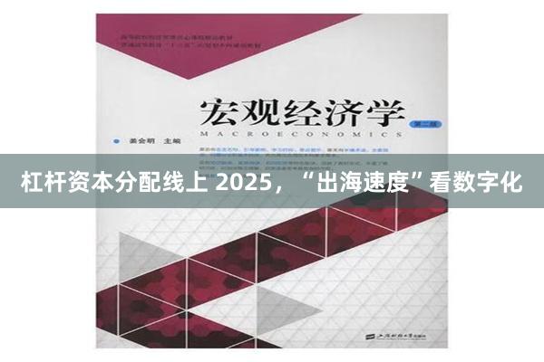 杠杆资本分配线上 2025，“出海速度”看数字化